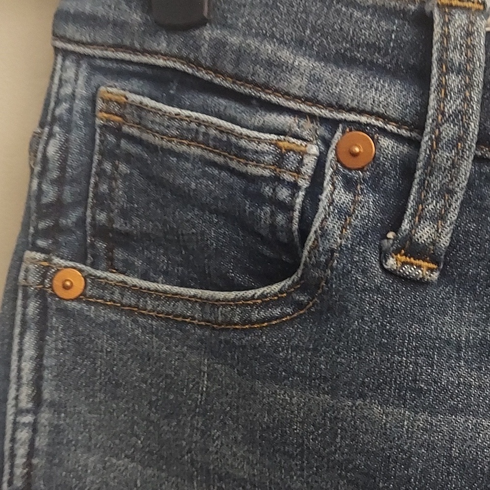 MADEWELL 10in High-Rise Medium Wash Skinny Jeans 24 - Picture 6 of 15